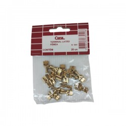 TERMINAL COFIX FEMEA P/PONTA DE FIO C/20 PCTE 1