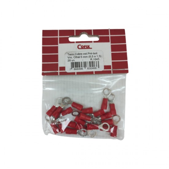TERMINAL COFIX ISOLADO OLHAL 5 MM 1045 C/20 PCTE 1