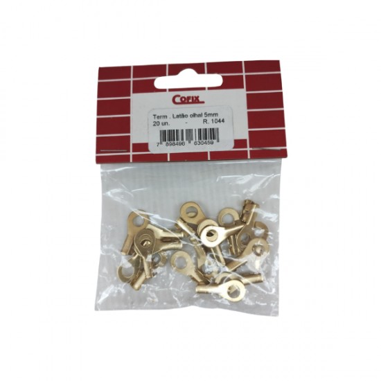 TERMINAL COFIX RED 5MM P/PONTA DE FIO S/ISOL 1044 PCTE 1