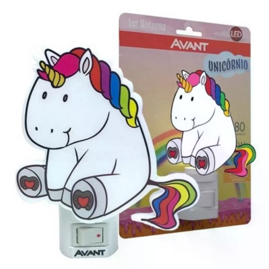 ABAJUR LUZ NOTURNA LED AVANT UNICORNIO BIV PC 1