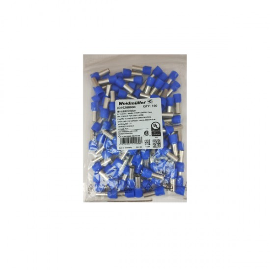 TERMINAL ILHOS SIMPLES WEIDMULLER 16,00MM AZUL CNT 1