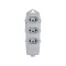 TOM.BARRA DANEVA TRIPLA 20A 2P+T CINZA PC 1