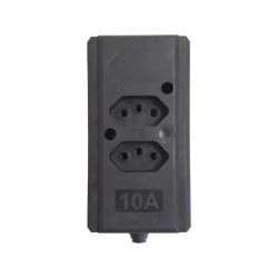 TOM.BARRA INTERNEED DUPLA 2P+T 10A PR PC 1