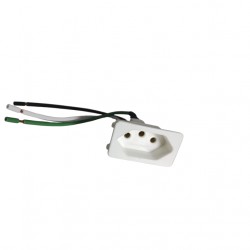 TOMADA 2P+T MARGIRIUS PAINEL 10A BR C/RABICHO PC 1