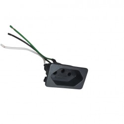 TOMADA 2P+T MARGIRIUS PAINEL 10A PT C/RABICHO PC 1