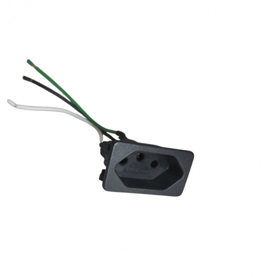 TOMADA 2P+T MARGIRIUS PAINEL 10A PT C/RABICHO PC 1