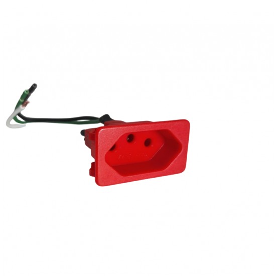 TOMADA 2P+T MARGIRIUS PAINEL 10A VM C/RABICHO PC 1