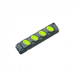 TOMADA BARRA FIOLUX QUADRUPLA 2P+T 20A PR PC 1