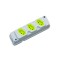 TOMADA BARRA FIOLUX TRIPLA 2P+T 20A CZ PC 1