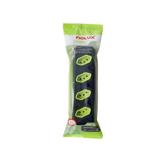TOMADA BARRA FIOLUX.QUAD 2P+T 20A PR EMBALADA PC 1