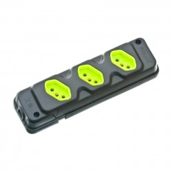 TOMADA BARRA FIOLUX.TRIPLA 2P+T 20A PR EMBALADA PC 1