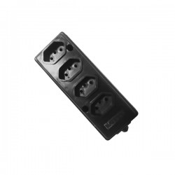 TOMADA BARRA NATICON QUADRUPLA 2P+T 10A PR PC 1