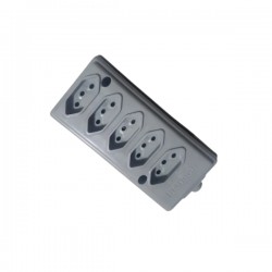 TOMADA BARRA NATICON QUINTUPLA 2P+T 10A CZ PC 1