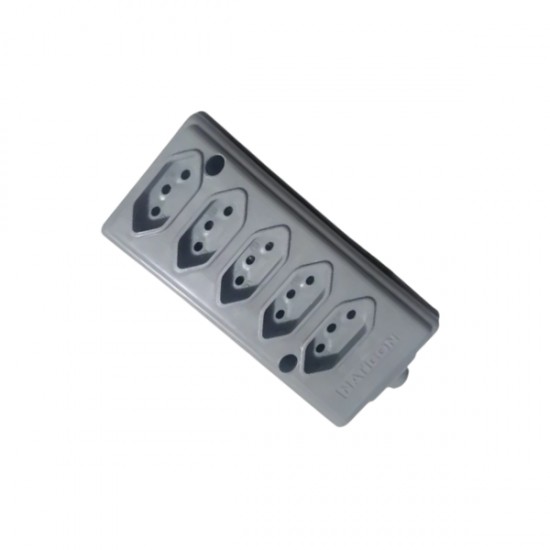 TOMADA BARRA NATICON QUINTUPLA 2P+T 10A CZ PC 1