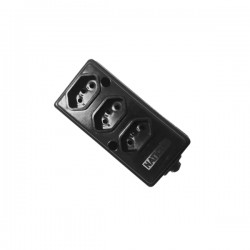 TOMADA BARRA NATICON TRIPLA 2P+T 10A PR PC 1