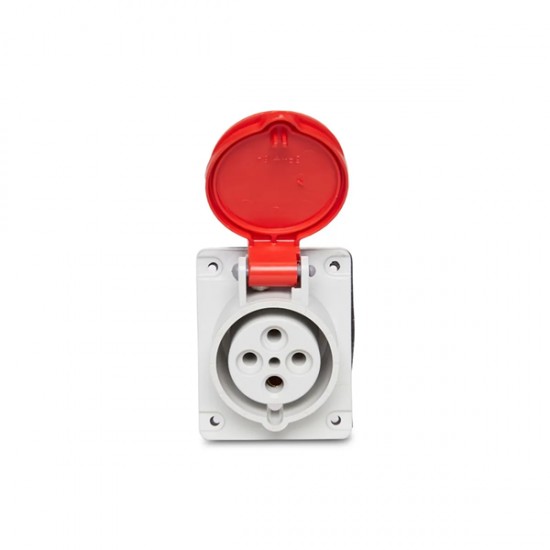 TOMADA EMBUTIR STECK 3P+T 6H 16A 380V VM N-4046 PC 1