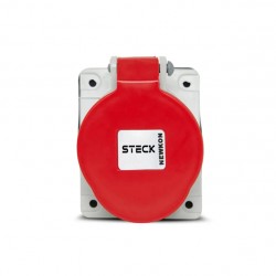 TOMADA EMBUTIR STECK 3P+T 6H 32A 380V VM N-4246 PC 1