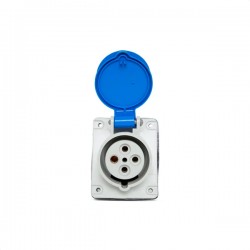 TOMADA EMBUTIR STECK 3P+T 9H 32A 200V AZ N-4249 PC 1
