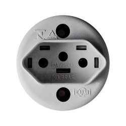 TOMADA EXTERNA 2P+T ILUMI RED 10A CZA 17500 PEQ PC 1