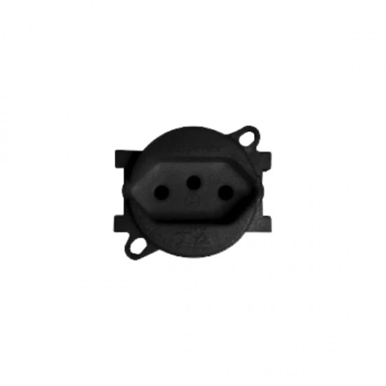 TOMADA PERLEX PISO REDONDA 10A PT 5711PR PC 1