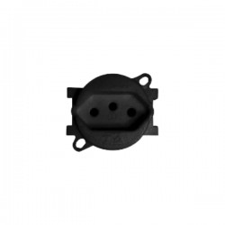 TOMADA PERLEX PISO REDONDA 20A PT 5715PR PC 1