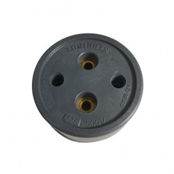 TOMADA POLARIZADA LUMIBRAS 2 X 20 A CINZA CF 1