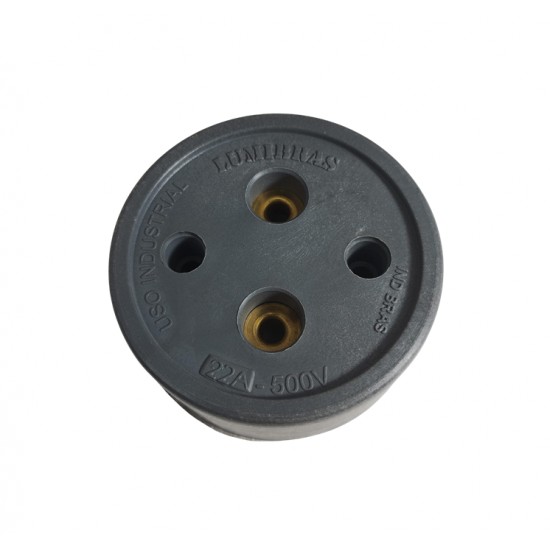 TOMADA POLARIZADA LUMIBRAS 2 X 20 A CINZA CF 1