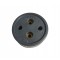 TOMADA POLARIZADA LUMIBRAS 2 X 20 A CINZA CF 1