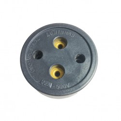 TOMADA POLARIZADA LUMIBRAS 2 X 20 A PRETA CF 1