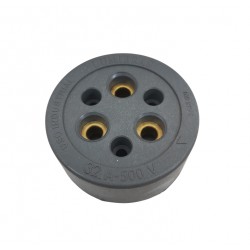 TOMADA POLARIZADA LUMIBRAS 3 X 30 A CINZA UN 1