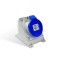 TOMADA SOB NEWKON 3P+T 16A 220V AZ 4009 9H PC 1
