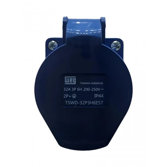 TOMADA SOB WEG 3P 32A AZ 200-250V TSWD-32P3H6E57 PC 1