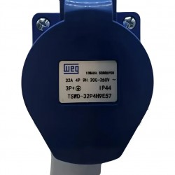 TOMADA SOB WEG 4P 32A AZ 200-250V TSWD-32P4H9E57 PC 1