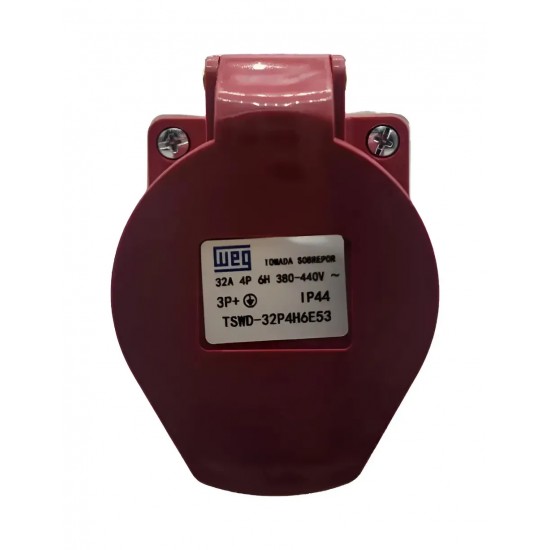 TOMADA SOB WEG 4P 32A VM 380-440V TSWD-32P4H6E53 PC 1