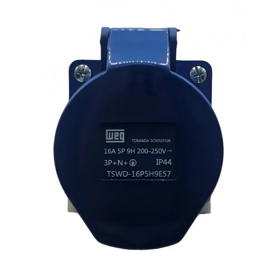 TOMADA SOB WEG 5P 16A AZ 200-250V TSWD-16P5H9E57 PC 1