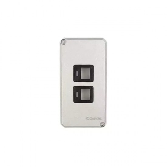 TRAMONTINA PLACA 2 RJ45 1/2 3/4 PC 1