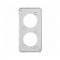 TRAMONTINA PLACA 2 TOMADAS 1 PC 1