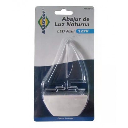 ABAJUR LUZ NOTURNA LED BRASFORT BARCO 127V PC 1