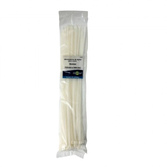 ABRACADEIRA NYLON BRASFORT 7,6 X 500 MM BR C/ 50 PCTE 1