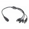 CABO ADAPTADOR P/CFTV YASIN 4 SAIDAS UN 1