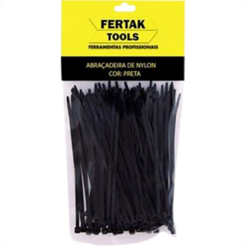ABRACADEIRA NYLON FERTAK 2,5 X 100 MM PT C/100 PCTE 1
