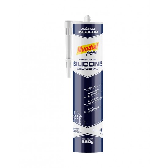 ADESIVO DE SILICONE MUNDIAL PRIME ACET 260G INCOL UN 1