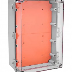 QUADRO COMANDO IP68 ROHDBOX 450X300X200 TRANSP CZ PC 1