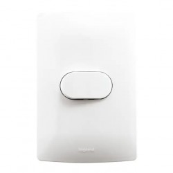 CJ PIAL VIVA C/P 1 INT SIMPLES 10A HORIZ PVC2110B PC 1