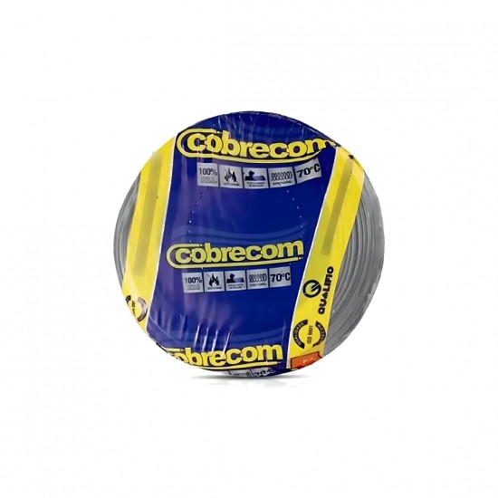 CABO FLEX COBRECOM  0,75 MM C/200M CINZA RL 1