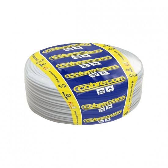 CABO FLEX COBRECOM  1,00 MM C/200M BRANCO RL 1