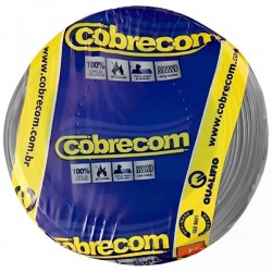 CABO FLEX COBRECOM  1,00 MM C/200M CINZA RL 1