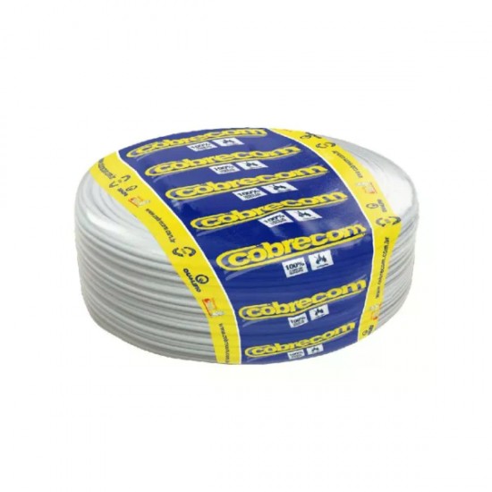 CABO FLEX COBRECOM 10,00 MM C/100M BRANCO RL 1
