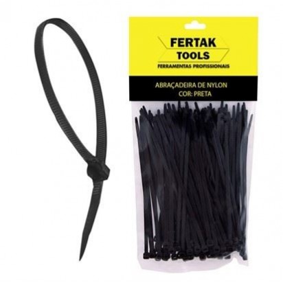 ABRACADEIRA NYLON FERTAK 4,8 X 100 MM PT C/100 PCTE 1