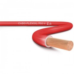 CABO FLEX SIL 750V  04,00 MM VERM  MT MT 1